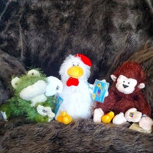 GANZ WEBKINZ RETIRED VINTAGE ADOPT A PET MONKEY FROG CHICKEN